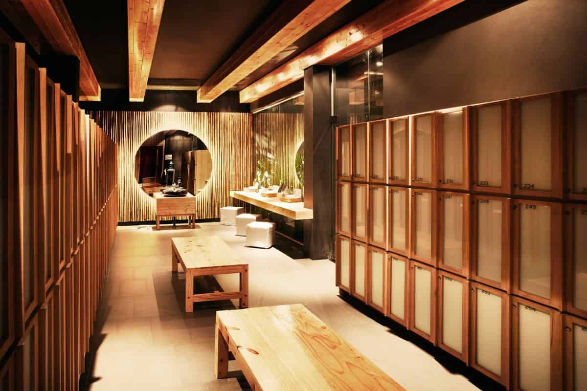 Interiors of Yunomori onsen and spa in Bangkok