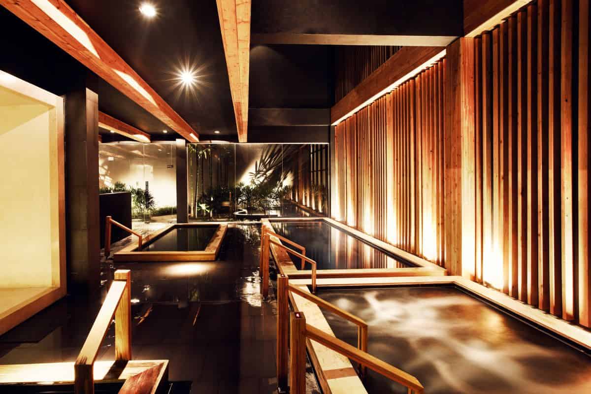 The interiors of Yunomori onsen and spa - perfect to start off following your wellness trend